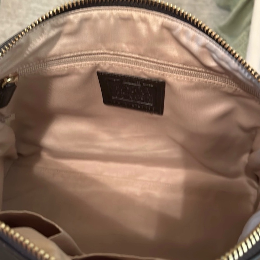 Coach Legacy Haley satchel signature canvas with dark brown leather trim - Picture 11 of 11